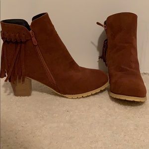 Super Cute Fringe Ankle Boots